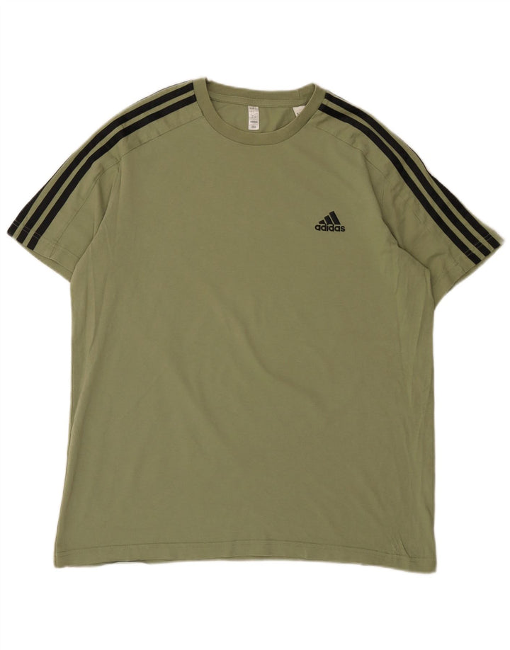 Adidas Herren T-Shirt Top Large Khaki
