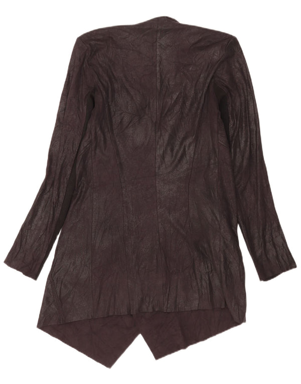 Zara Damen Longline Open Cardigan Pullover UK 6 XS Schwarz