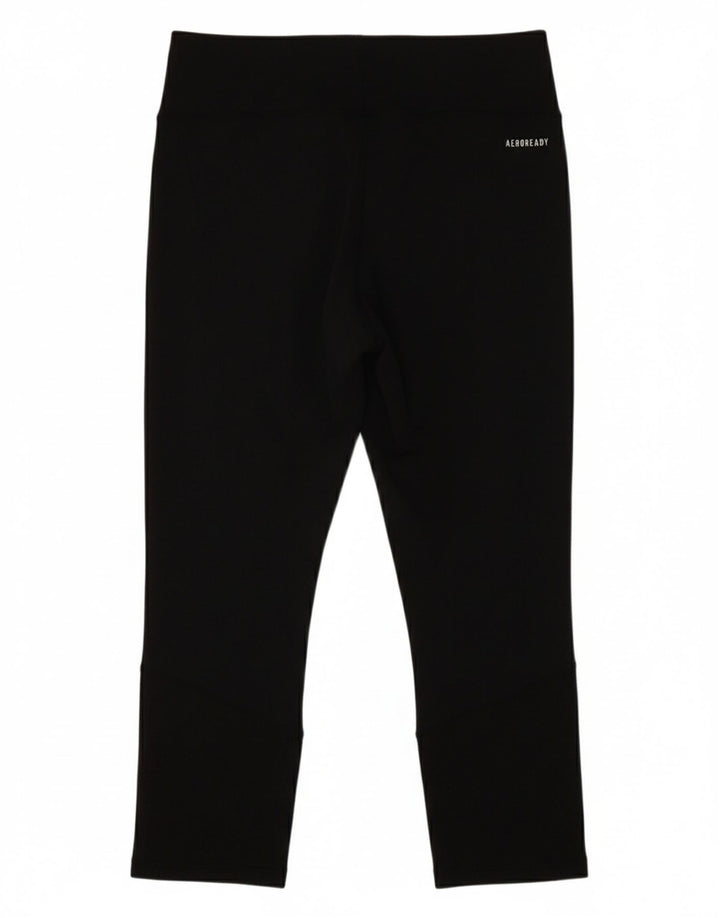 ADIDAS Boys Aeroready Capri Leggings 13-14 Years  Black