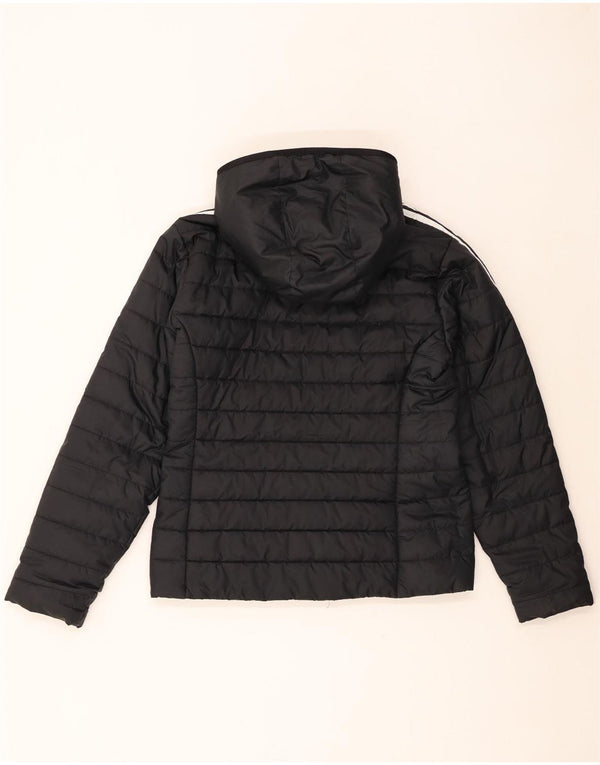 Adidas Damen Kapuzenjacke, gepolstert, UK 12/14, mittelschwarz, Polyester