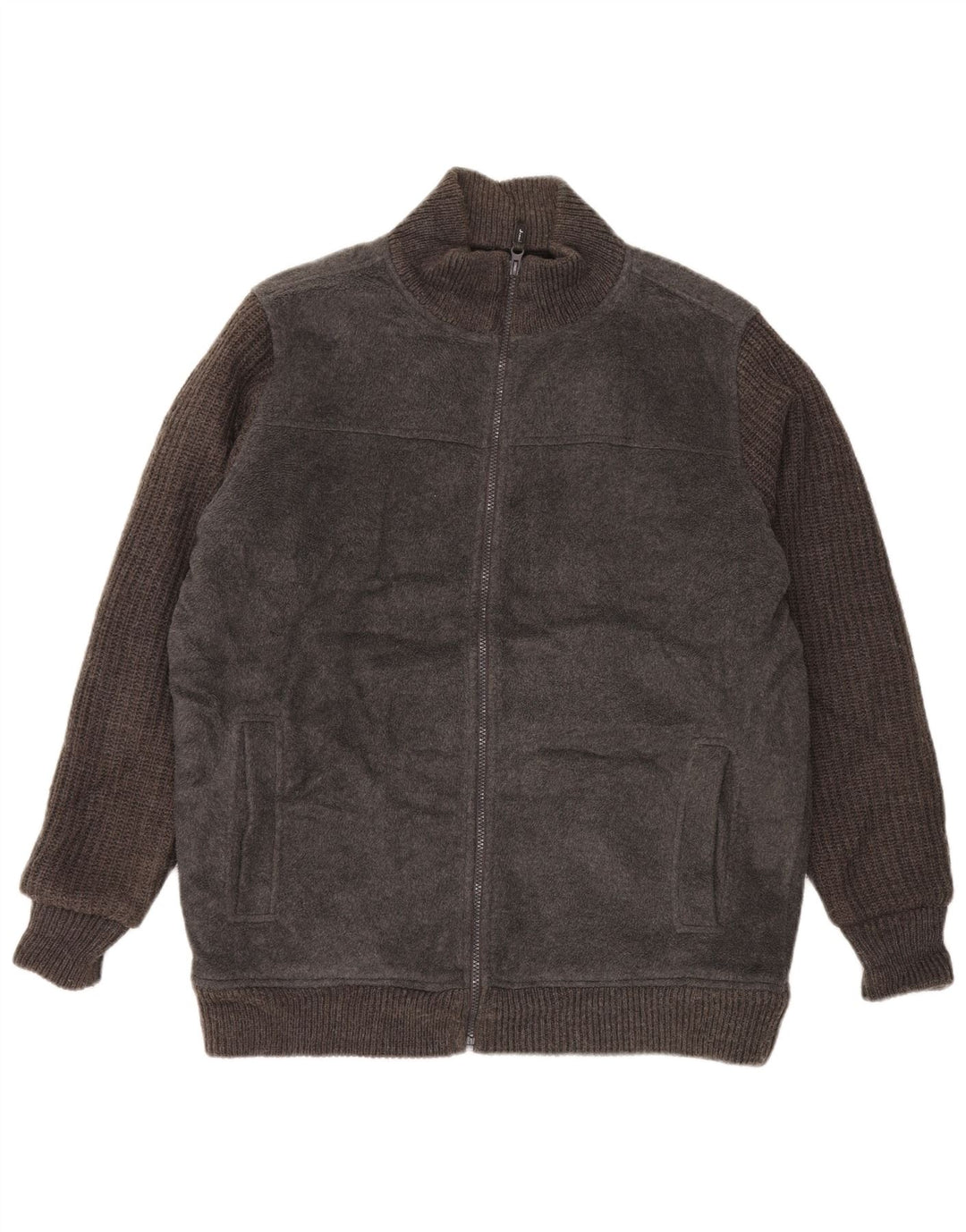 James Pringle Herren-Fleecejacke mit Reißverschluss, reguläre Passform, UK 38, Mittelgrau