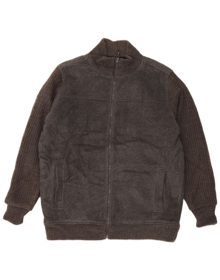 James Pringle Herren-Fleecejacke mit Reißverschluss, reguläre Passform, UK 38, Mittelgrau