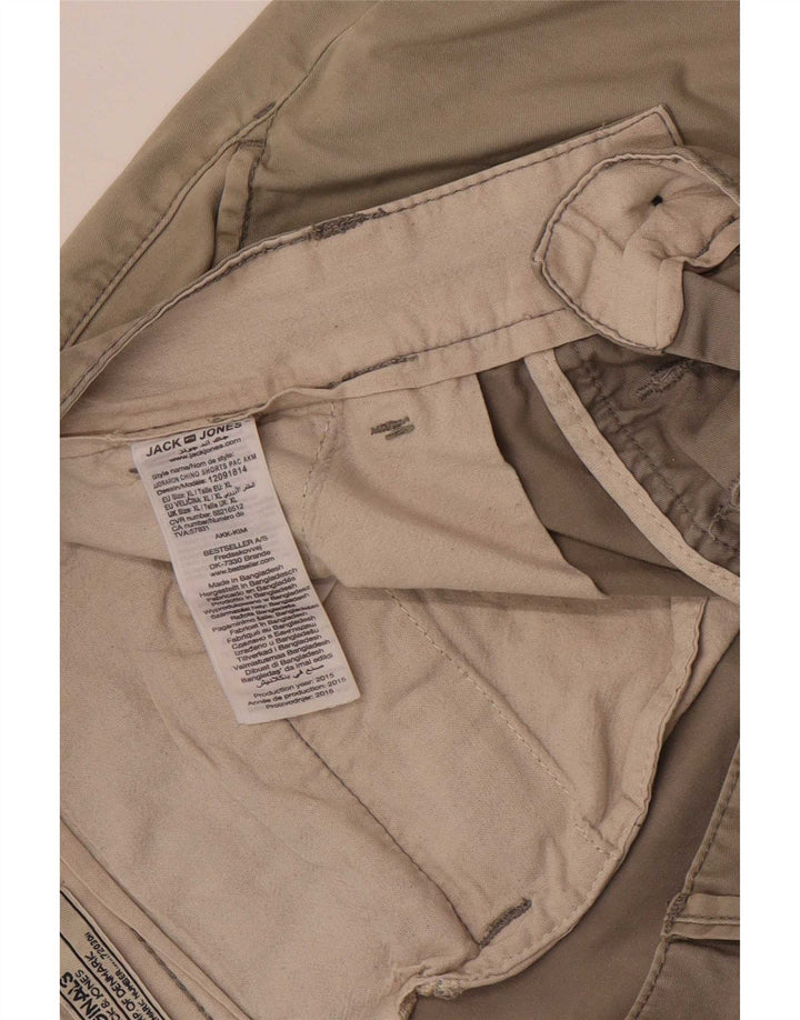 Jack & Jones Herren-Chinoshorts mit normaler Passform, Größe L, W36, Grau, Baumwolle
