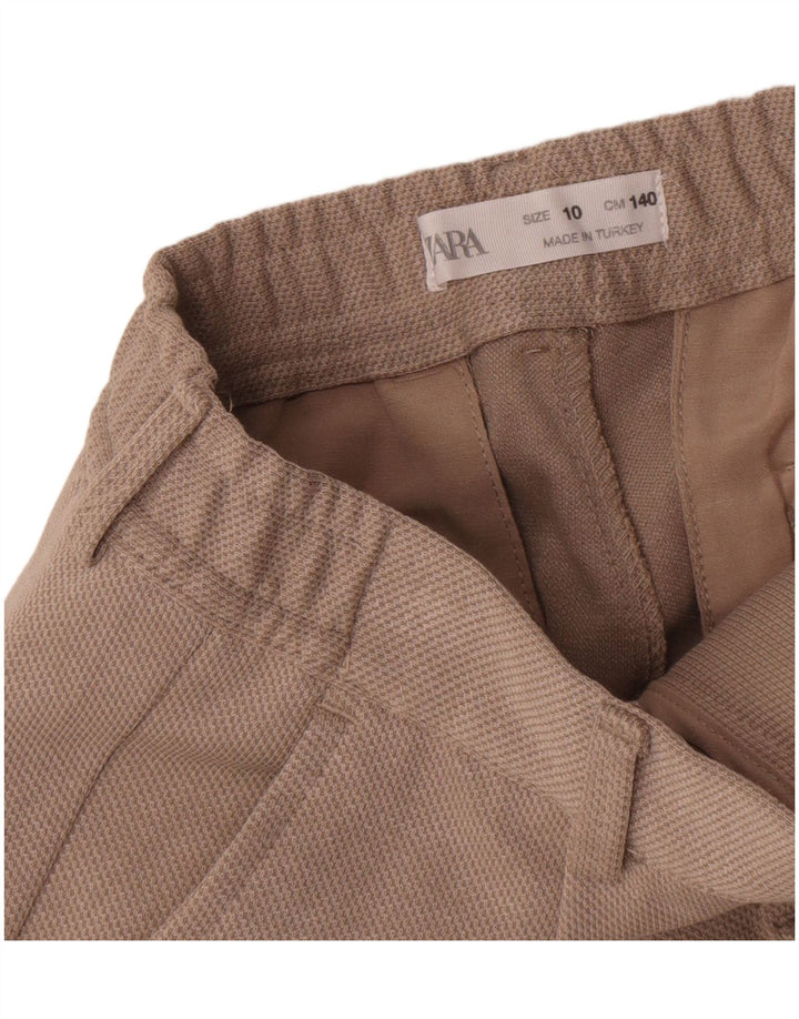 Zara Chino-Hose mit Pegged für Jungen, 9–10 Jahre, W26, L23, Beige, Polyester