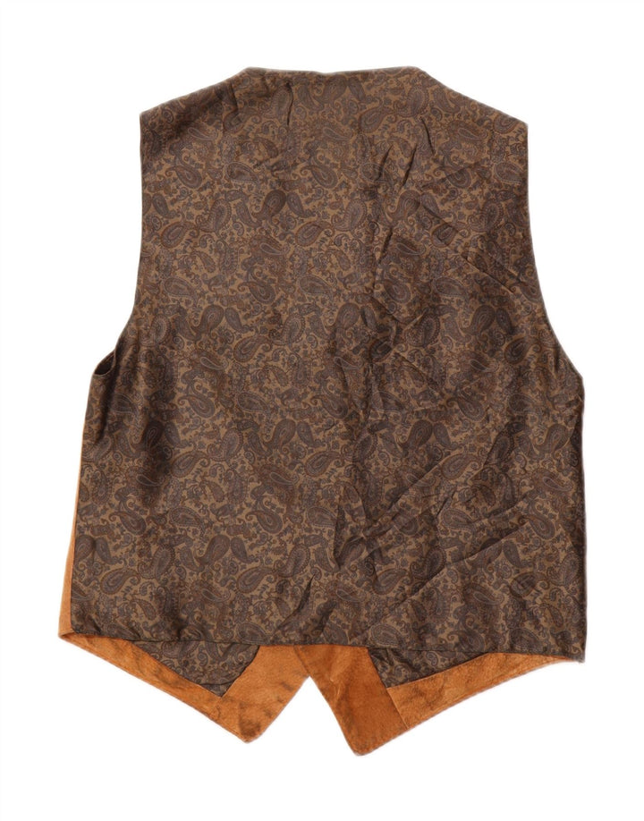 Vintage Herren Wildlederweste Kleines braunes Leder