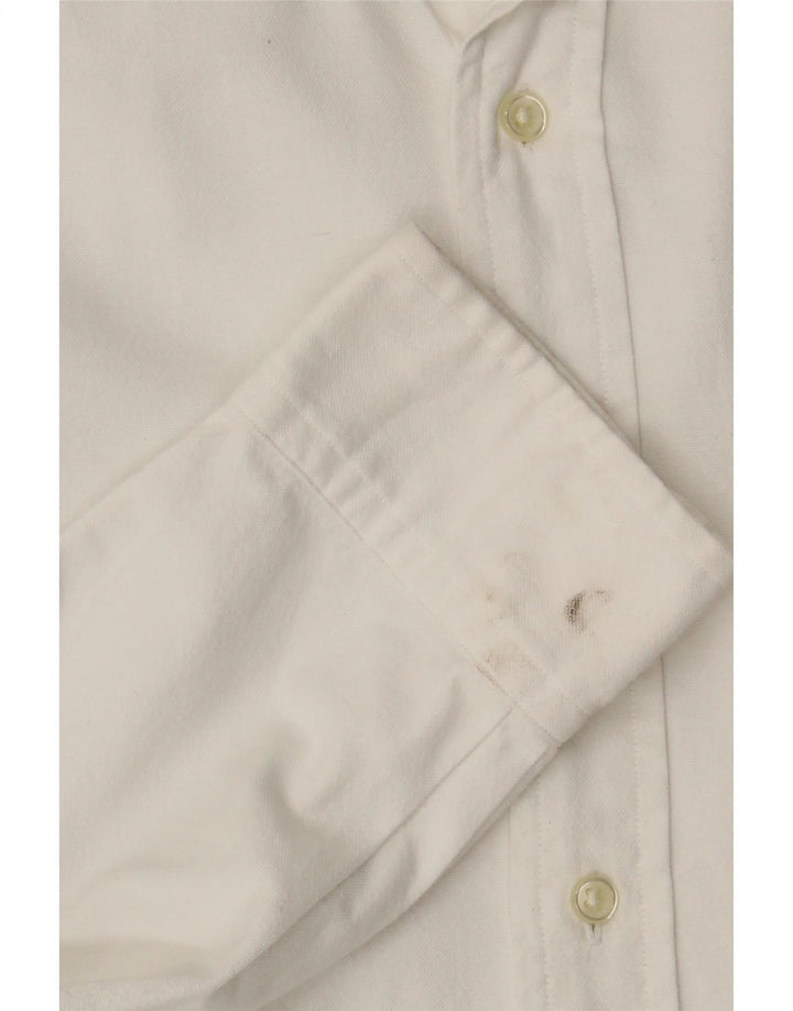 Polo Ralph Lauren Herren-Slim-Fit-Hemd aus mittelweißer Baumwolle