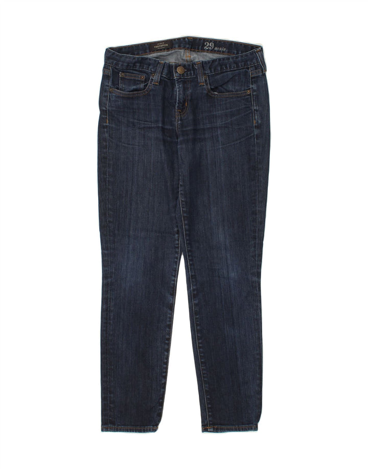 J. CREW Womens Toothpick Slim Jeans W29 L28  Navy Blue Cotton Vintage J. Crew and Second-Hand J. Crew from Messina Hembry 