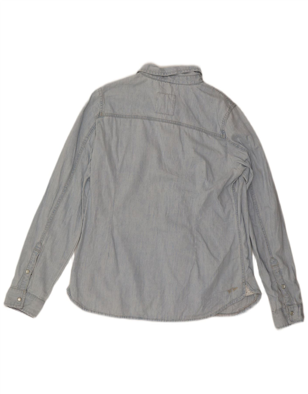 Fat Face Damen Jeanshemd UK 16 Large Blau Baumwolle