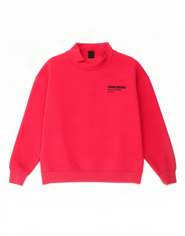 Colmar Womens Graphic Oversized Sweatshirt Pullover UK 10 Small Rosa Baumwolle