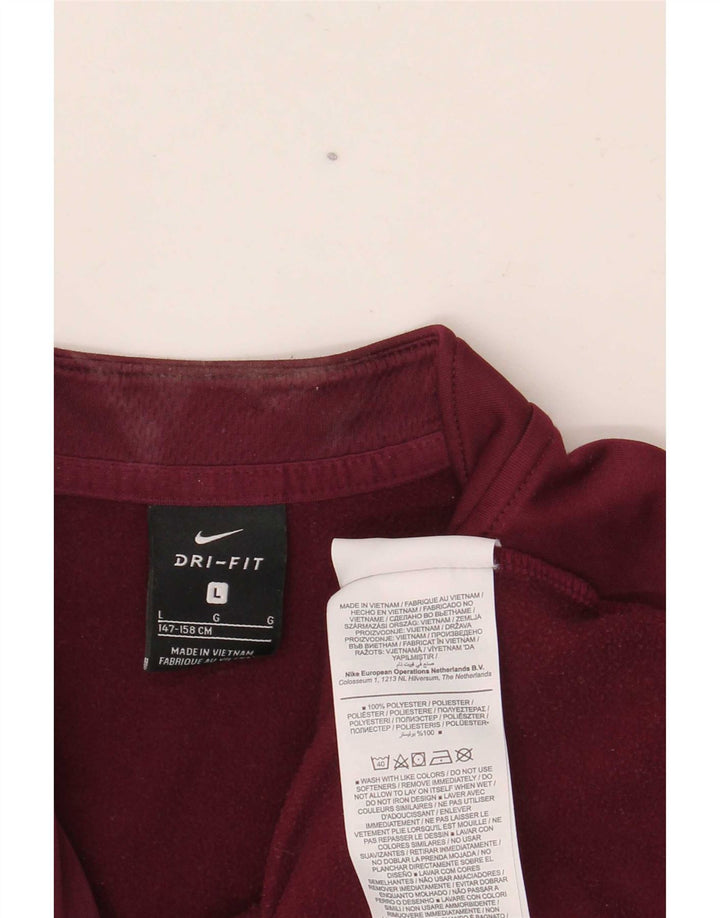 Nike Dri Fit Graphic Pullover-Trainingsanzug für Jungen, 12–13 Jahre, Größe L, Burgunderrot