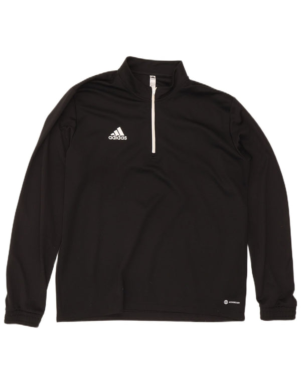 Adidas Herren Aeroready Zip Neck Pullover Trainingsanzug Top XL Schwarz Polyester