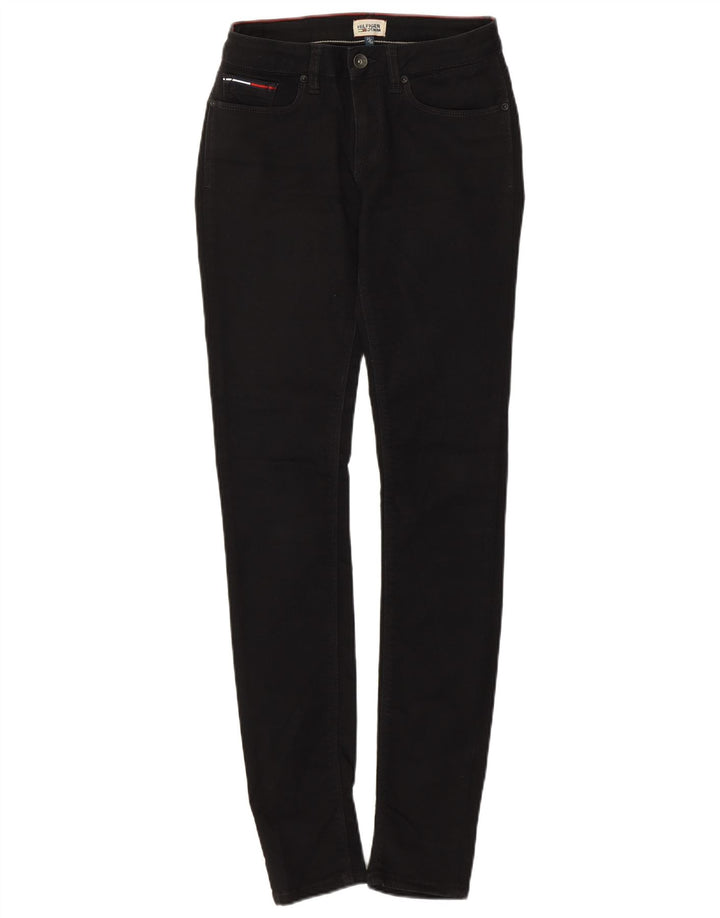 Tommy Hilfiger Damen Slim Jeans W25 L32 Schwarz Baumwolle