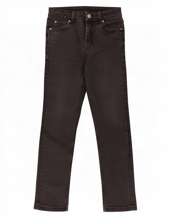 Marks & Spencer Damen Slim Jeans UK 10 Small W28 L25 Schwarze Baumwolle