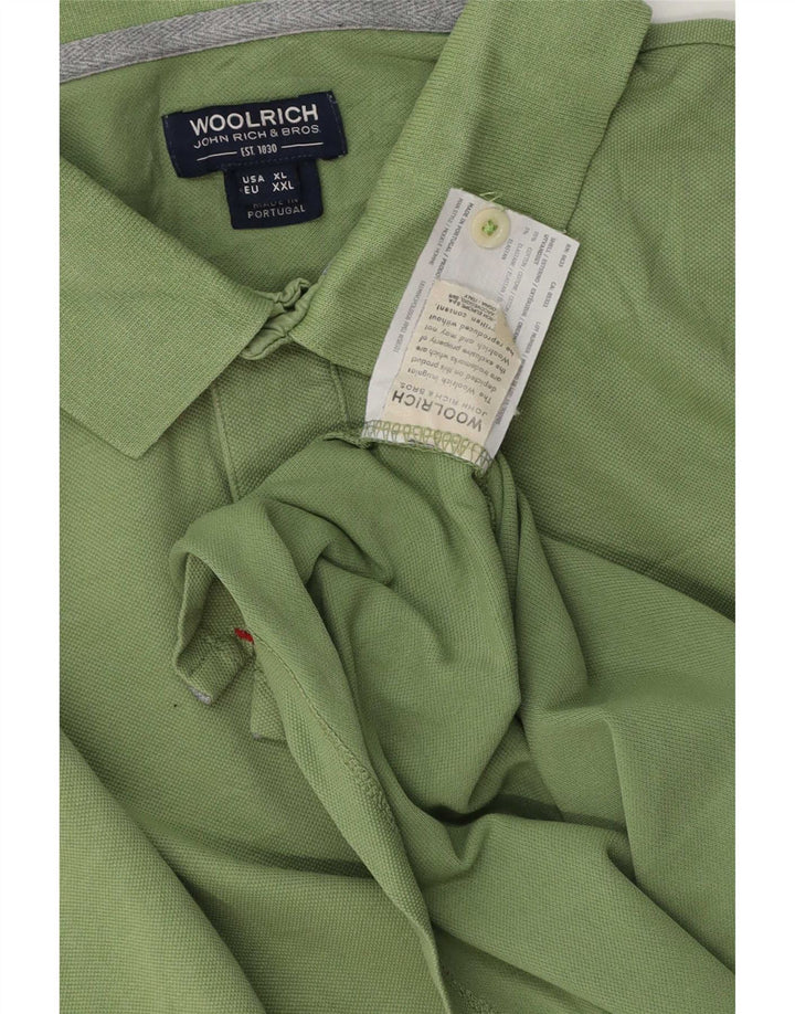 Woolrich Herren Poloshirt XL Grüne Baumwolle