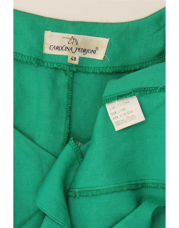 Carolina Pedrjoni Damen 4-Knopf-Blazerjacke IT 48 XL Grüner Farbblock