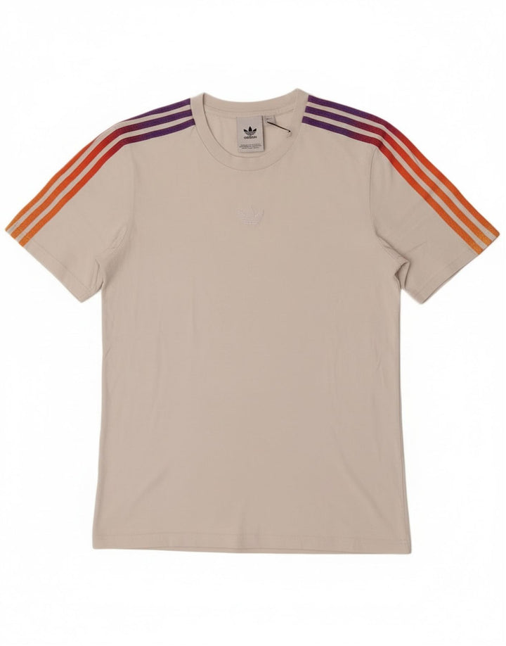 Adidas Herren T-Shirt Top Small Weiß Baumwolle