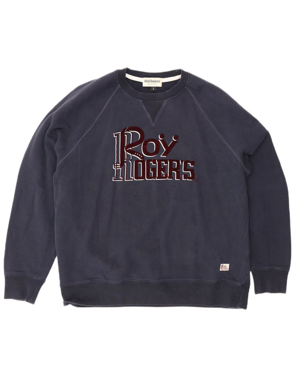 Roy Rogers Herren-Sweatshirt mit Grafik, groß, marineblau, Baumwolle