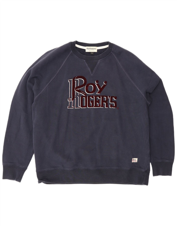 Roy Rogers Herren-Sweatshirt mit Grafik, groß, marineblau, Baumwolle