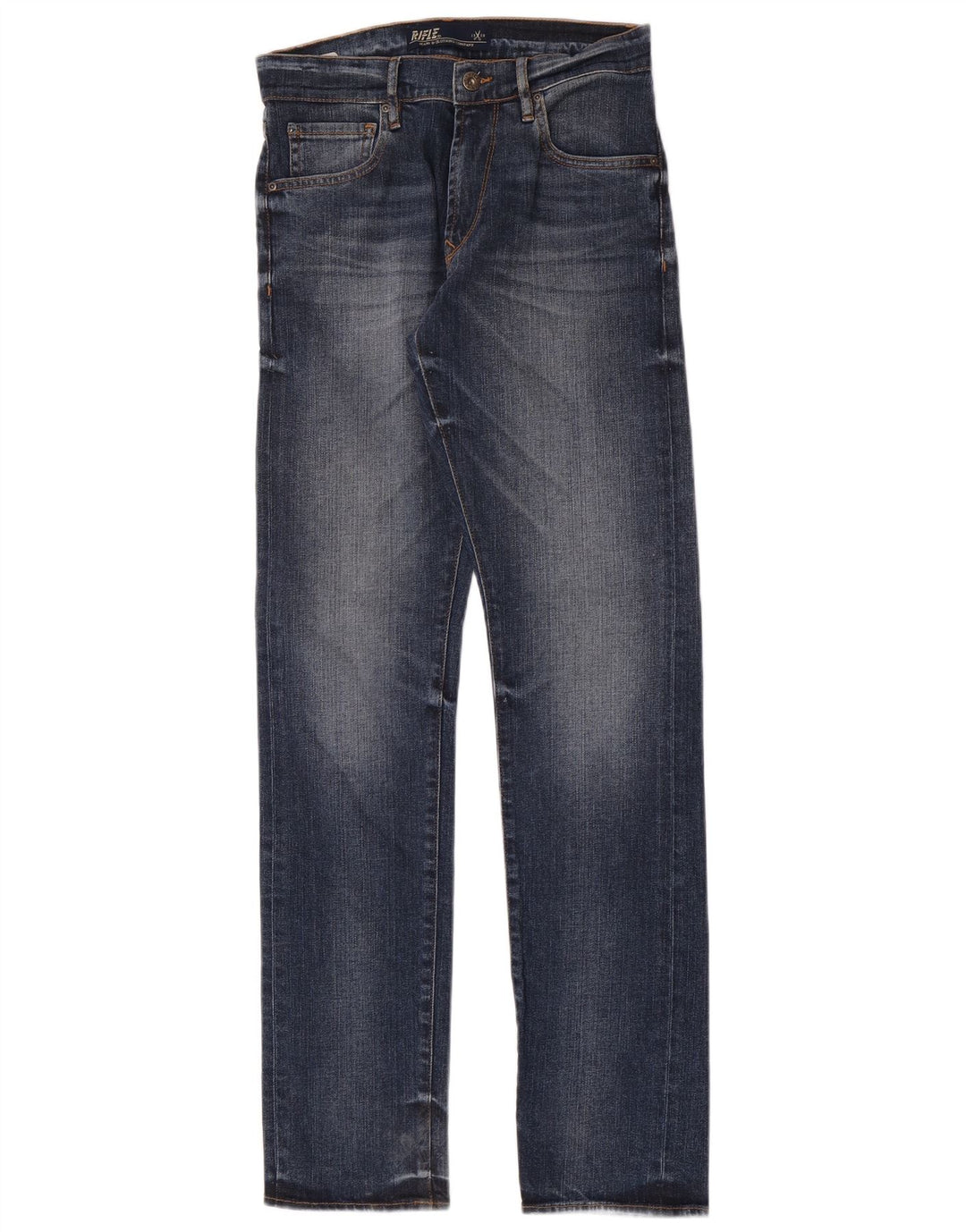 Rifle Herren Slim Jeans W28 L34 Blaue Baumwolle