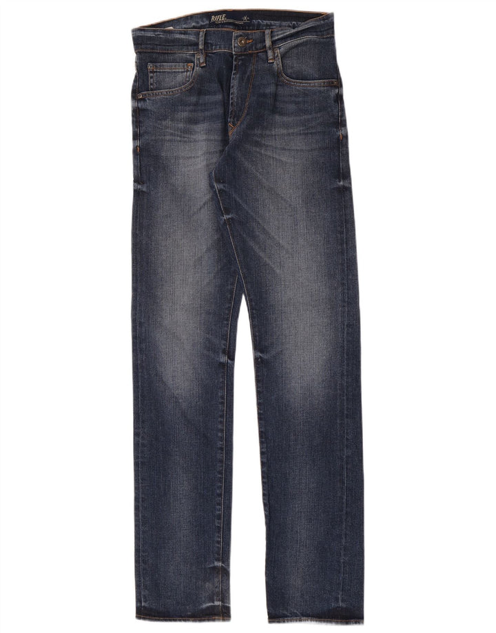 Rifle Herren Slim Jeans W28 L34 Blaue Baumwolle