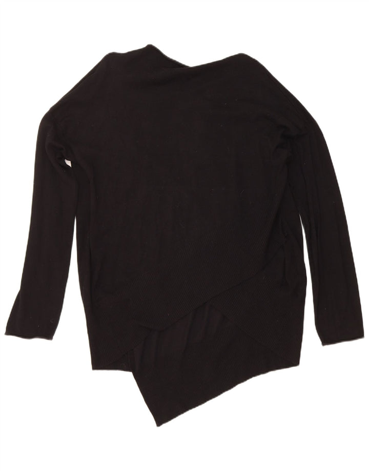 Offener Cardigan für Damen von Zara, Gr. 14, mittlere schwarze Viskose