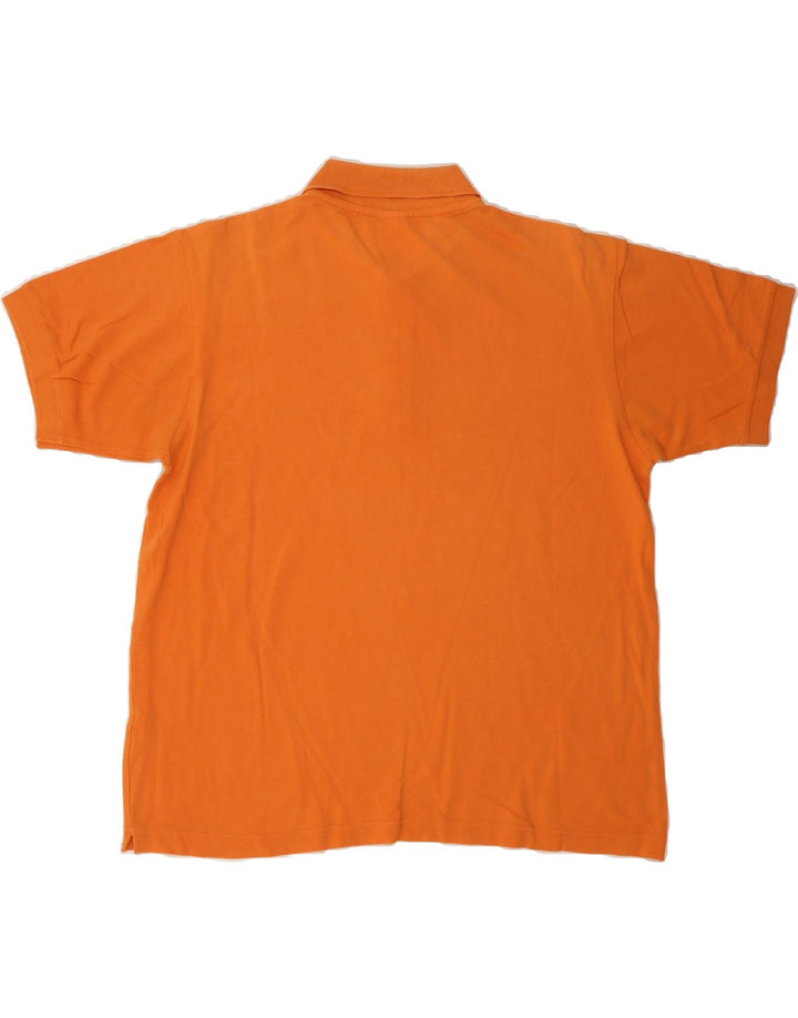 SPALDING Mens Polo Shirt Large Orange Cotton Vintage Spalding and Second-Hand Spalding from Messina Hembry 