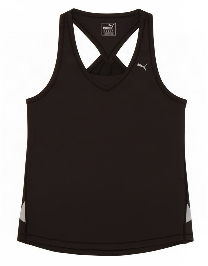 Puma Damen Weste Top UK 12 Mittelgraues Polyester