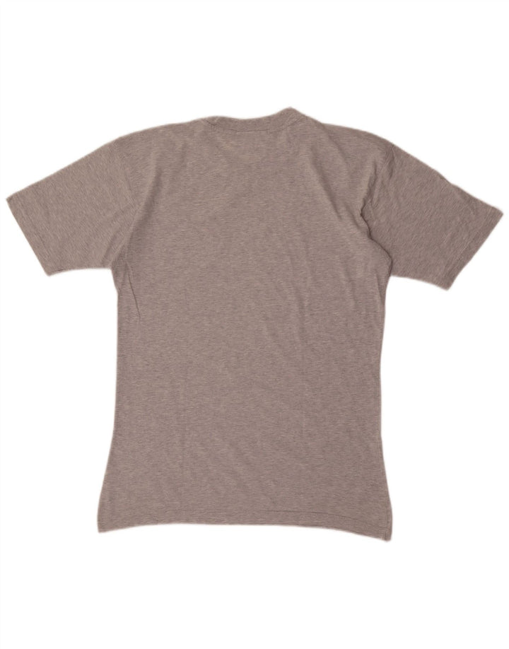 Kappa Herren-T-Shirt mit Grafik, Größe S, Grau meliert