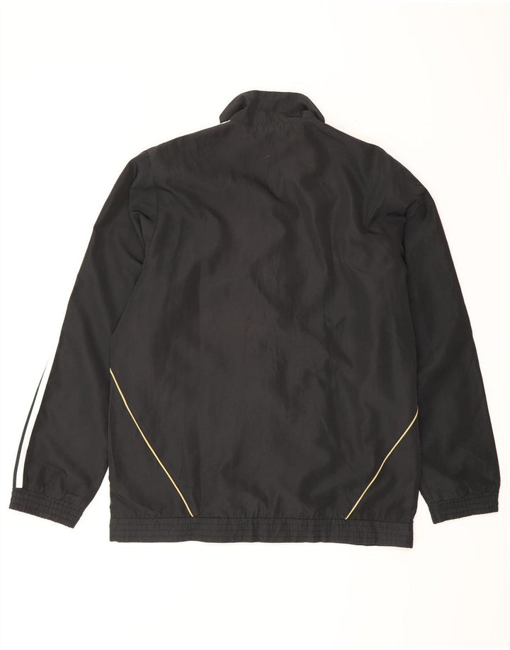 Adidas Regenjacke für Jungen, 13–14 Jahre, schwarzes Polyester
