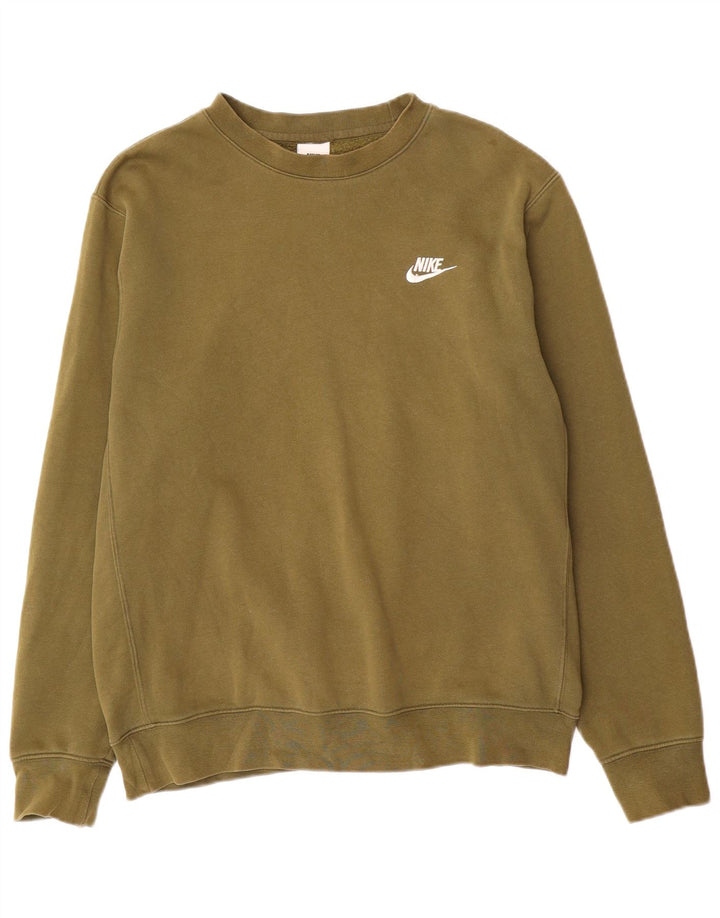 Nike Herren-Sweatshirt-Pullover, mittlere Khaki-Baumwolle