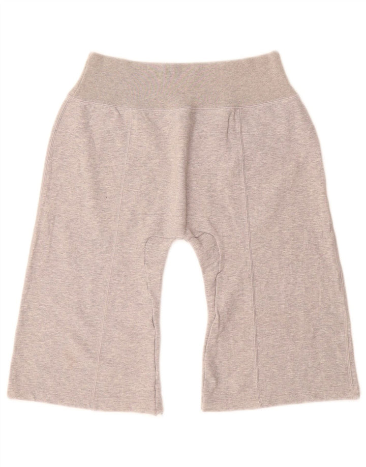 BENETTON Damen Sportshorts UK 12 Mittelgrau meliert