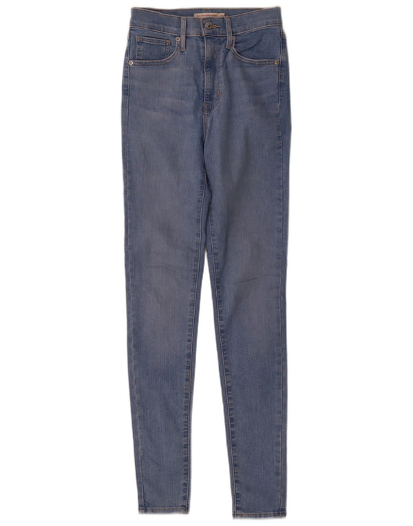 Levi's Damen Mile High Super Skinny Jeans W27 L33 Blaue Baumwolle