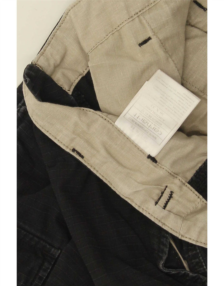 Carhartt Herren gerade Cargohose W30 L32 schwarze Baumwolle