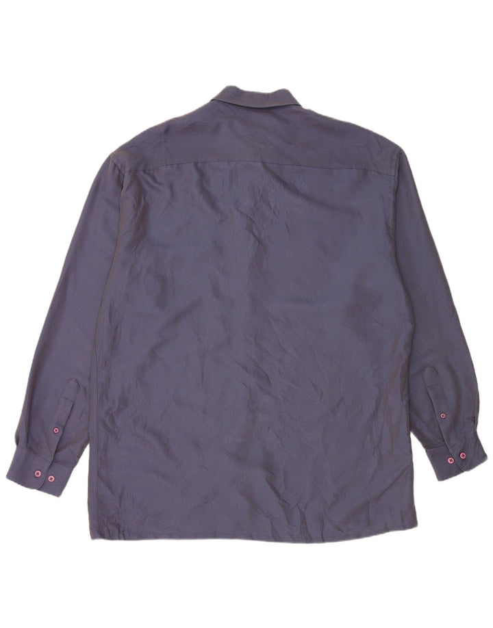 Pierre Cardin Herrenhemd, groß, blau, geometrisch, Viskose
