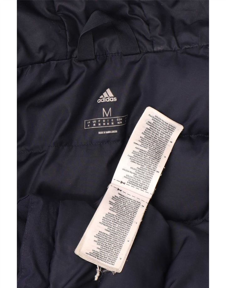 Adidas Herren-Windbreakerjacke mit Kapuze, UK 38, mittelmarineblau, Polyamid