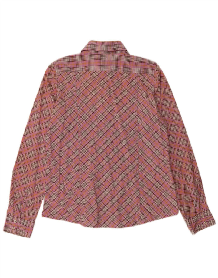 Marlboro Classics Damenhemd EU 40 mittelrosa karierte Baumwolle