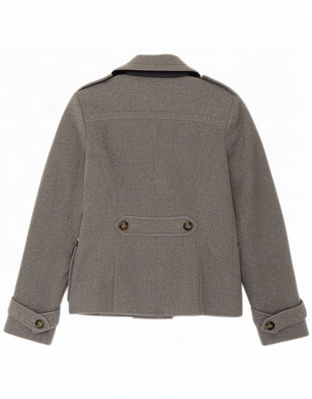 Intrend Damen Pea Coat UK 8 Small Graue Schurwolle