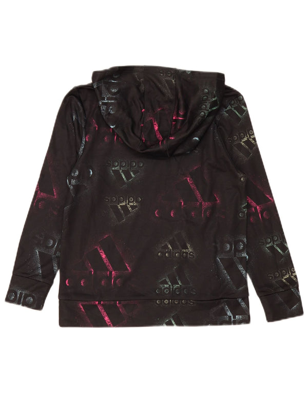 Adidas Mädchen Graphic Hoodie Pullover 10–11 Jahre Mittelschwarzes Polyester