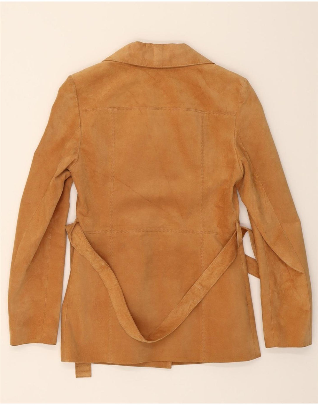 CONBIPEL Womens Suede Jacket IT 42 Medium Beige Leather Vintage Conbipel and Second-Hand Conbipel from Messina Hembry 