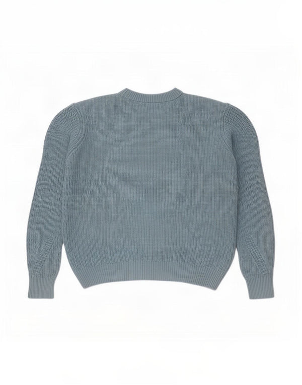Marks & Spencer Damen-Pullover, übergroß, Rundhalsausschnitt, Gr. 40, Größe L, Blau