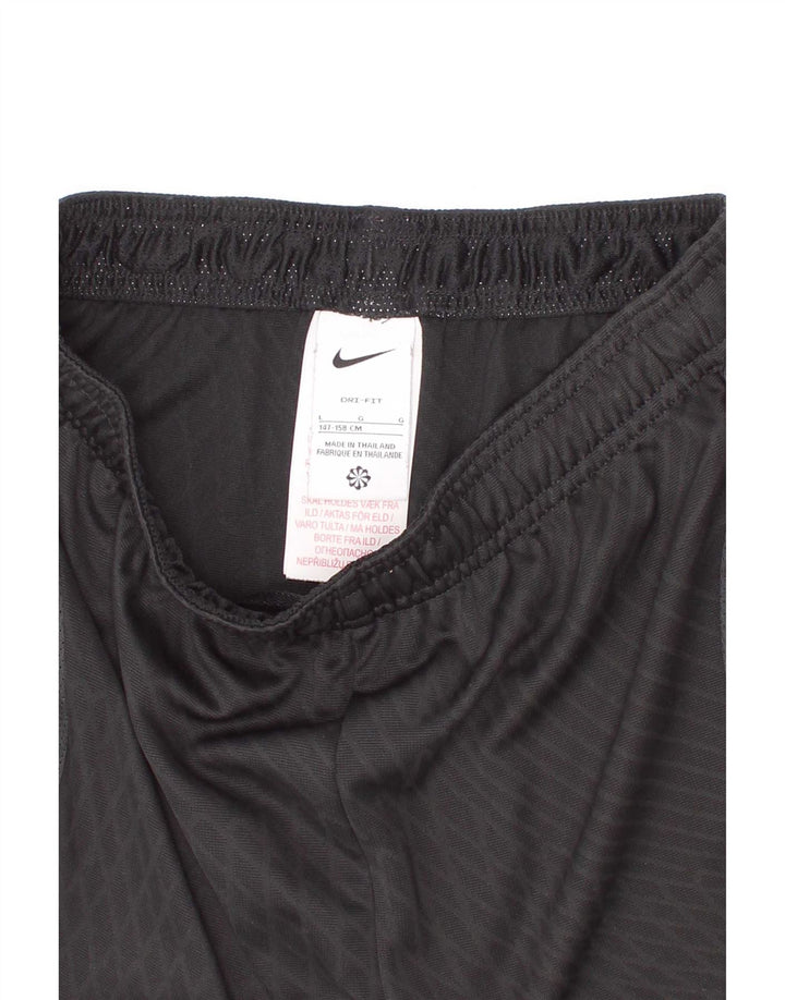 Nike Dri Fit Sportshorts für Jungen, 12–13 Jahre, groß, schwarz, kariert, Polyester