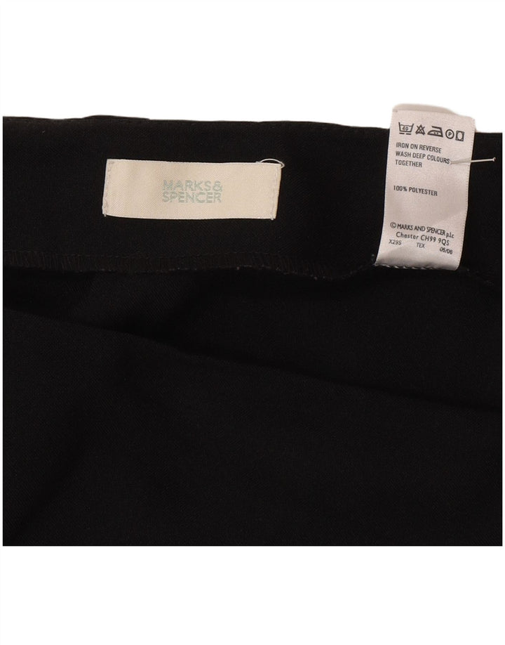 Marks & Spencer Damen Bleistiftrock UK 20 2XL W40 Schwarz Polyester