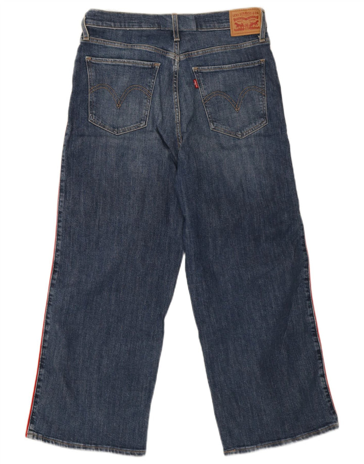 Levi's Damen-Jeans mit hohem Bund, kurz geschnitten, W29, L25, blaue Baumwolle