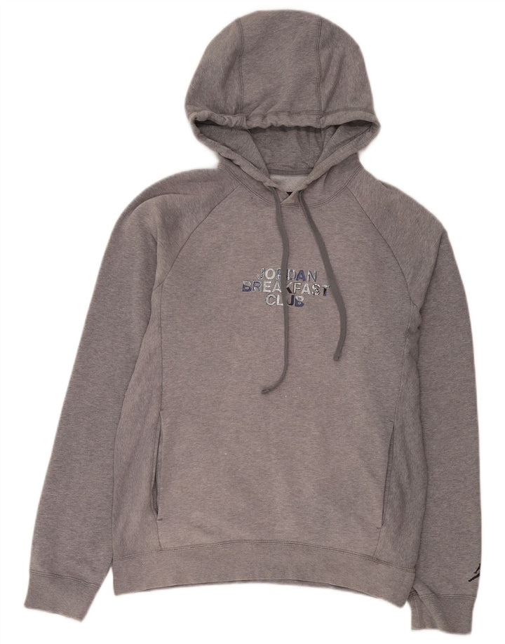 Jordan Herren-Kapuzenpullover mit Grafik, Größe S, Grau, Baumwolle