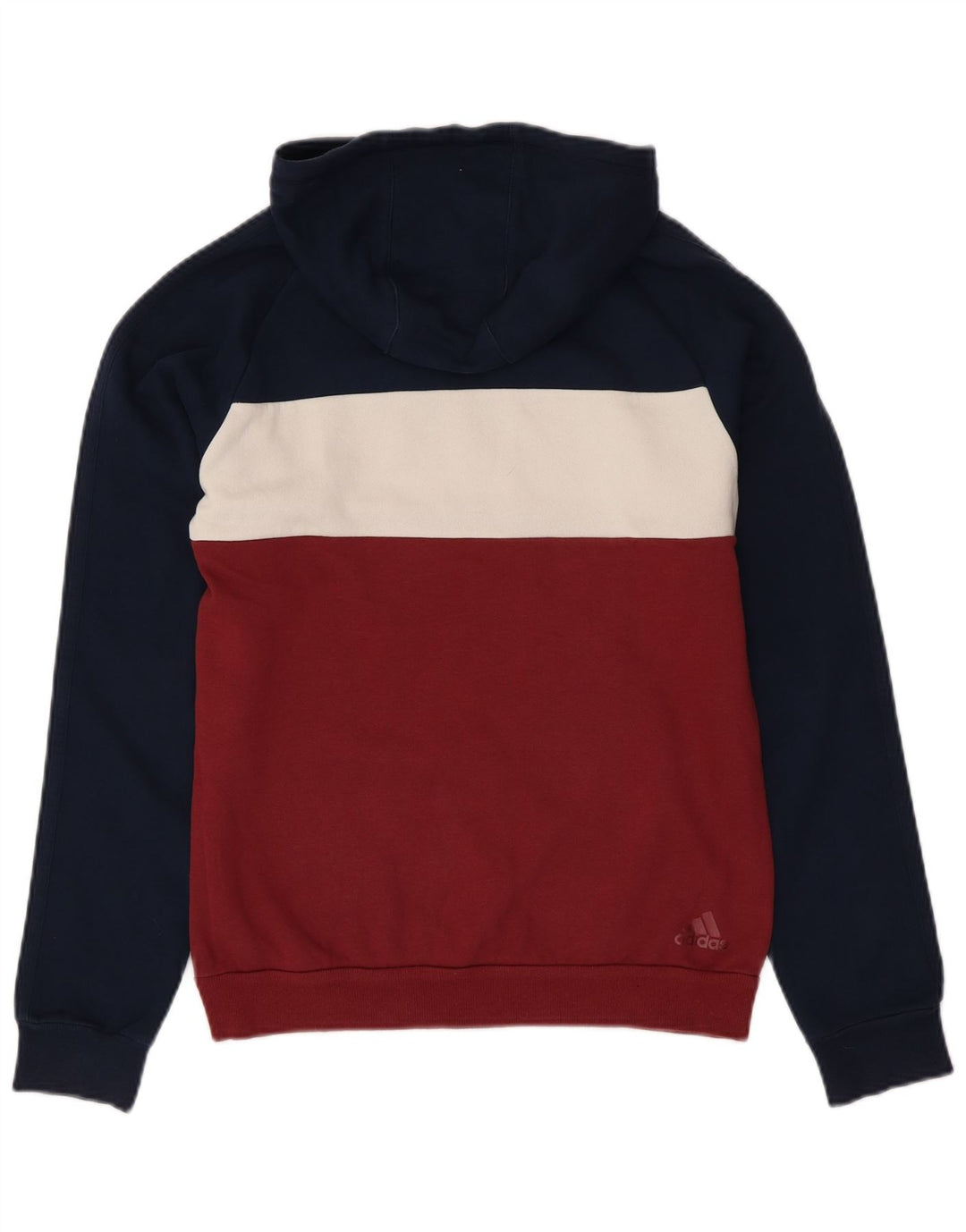 ADIDAS Herren-Kapuzenpullover mit Grafik, Größe S, Marineblau, Farbblock