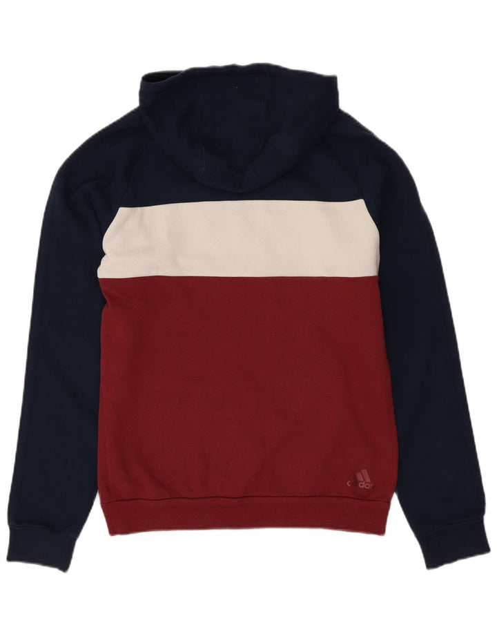 ADIDAS Herren-Kapuzenpullover mit Grafik, Größe S, Marineblau, Farbblock