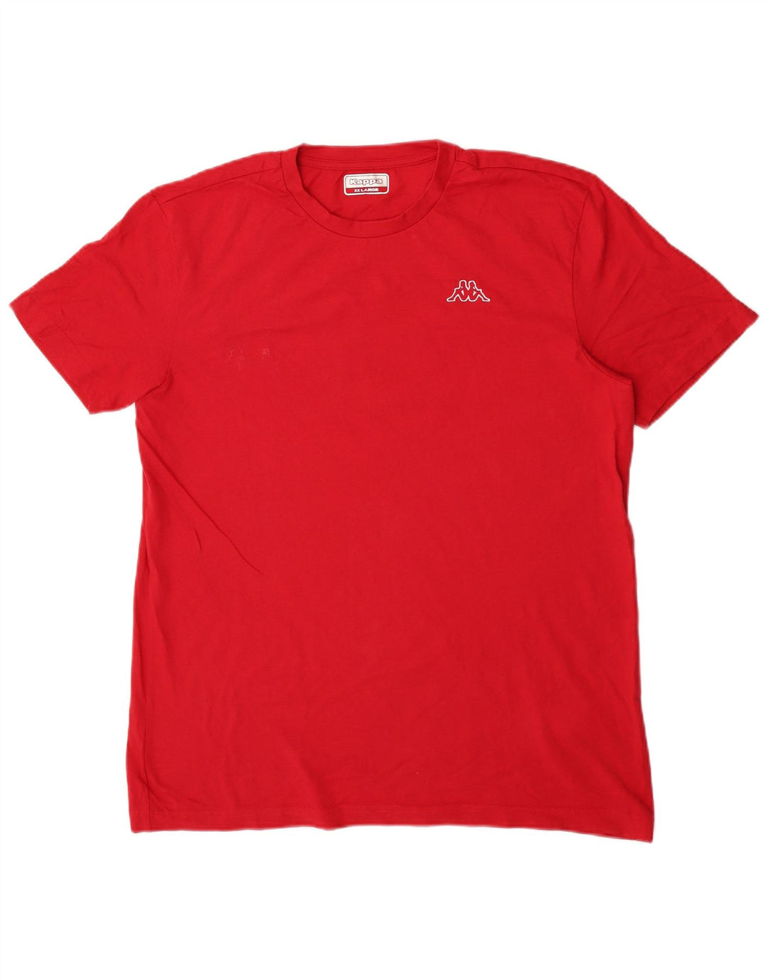 Kappa Herren T-Shirt Top 2XL Rote Baumwolle