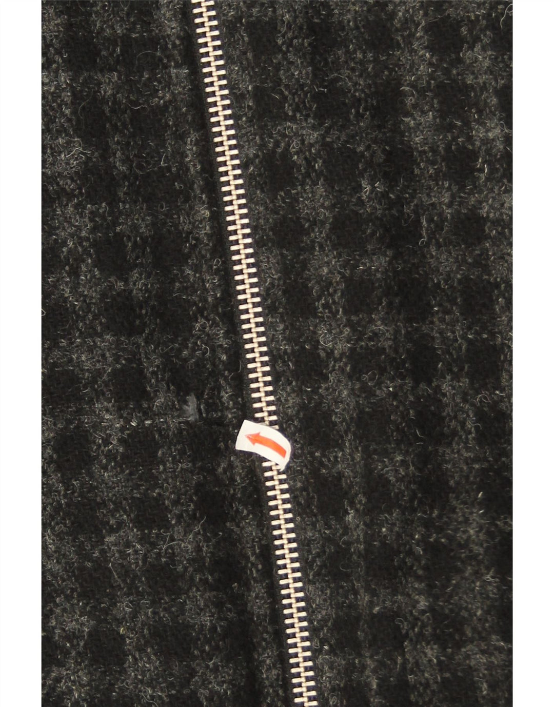 All Saints Herren Bomberjacke UK 40 Große grau karierte Wolle