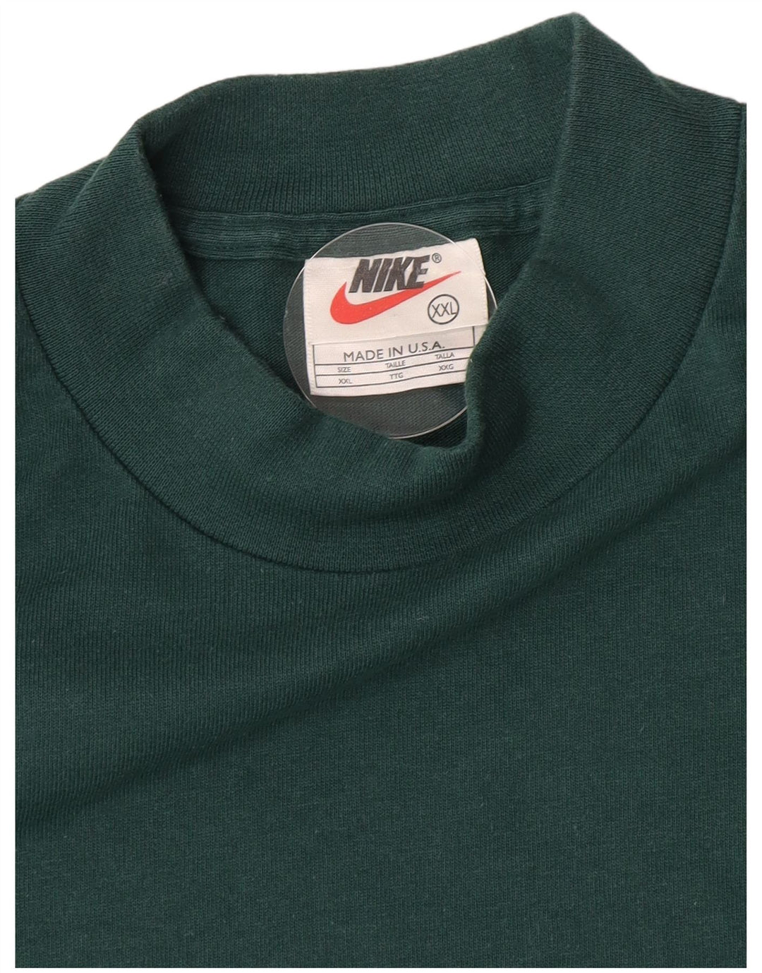 Nike Herren Top Langarm 2XL Grüne Baumwolle