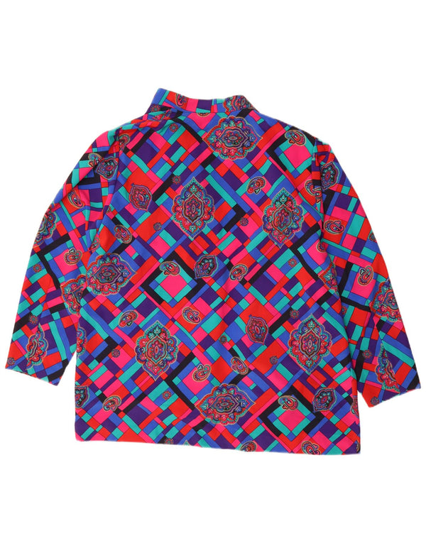 Linea Womens Longline Cardigan Top UK 20 2XL Mehrfarbig Geometrisch